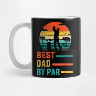 Best Dad By Par Daddy Father's Day Gift Golf Lover Golfer Mug